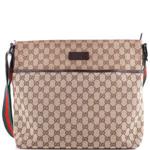Gucci Front Pocket Web Messenger Gg #188052G76B